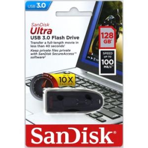 SanDisk Ultra/128GB/100MBps/USB 3.0/USB-A/Čierna SDCZ48-128G-U46
