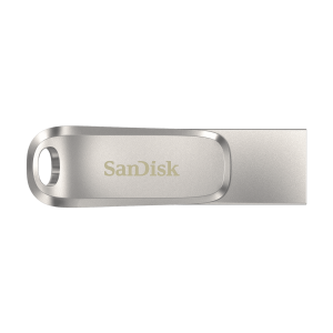 SanDisk Ultra Dual Drive Luxe/256GB/150MBps/USB 3.1/USB-A + USB-C/Strieborná SDDDC4-256G-G46