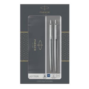 Parker Jotter Stainless Steel CT sada, kuličková tužka a mechanická tužka