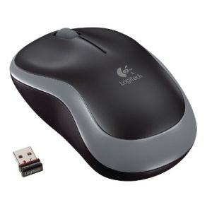 Logitech M185 nano/Kancelárska/Optická/1 000 DPI/Bezdrôtová USB/Šedá 910-002238