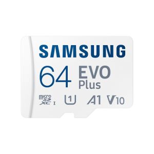 Samsung EVO Plus/micro SDXC/64GB/UHS-I U1 / Class 10/+ Adaptér/Biela MB-MC64SA/EU