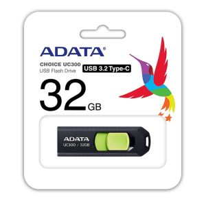 ADATA UC300/32GB/USB 3.2/USB-C/Čierna ACHO-UC300-32G-RBK/GN