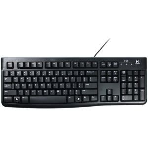 Logitech K120/Drôtová USB/US layout/Čierna 920-002479