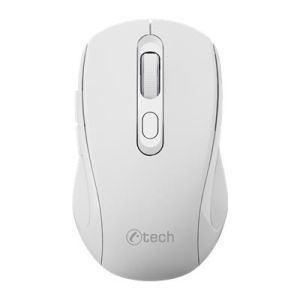 C-TECH WLM-12WH/Ergonomická/Optická/Pre pravákov/1 600 DPI/USB+BT/Biela WLM-12WH