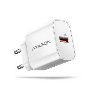 AXAGON ACU-QC18W, nabíjačka do siete 18W, 1x port USB-A, QC3.0/AFC/Apple, biela ACU-QC18W