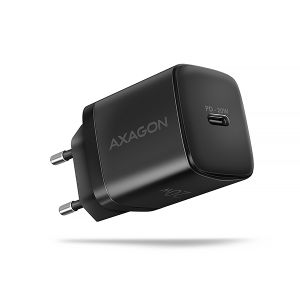 AXAGON ACU-PD20, nabíjačka do siete 20W, 1x port USB-C, PD3.0/PPS/QC4+/AFC/Apple, čierna ACU-PD20