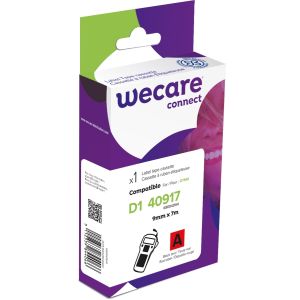 WECARE ARMOR páska kompatibilná s DYMO S0720720,Black/Red,9MM*7M K80043W4