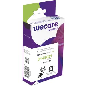 WECARE ARMOR páska kompatibilná s DYMO S0720610,White/Black,12MM*7M K80027W4