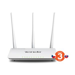 Tenda F3 (F303) WiFi N Router 802.11 b/g/n, 300 Mbps, WISP, Universal Repeater, 3x 5 dBi antény 75010304