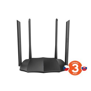 Tenda AC8 WiFi AC Gigabit Router 1200Mbps, 1x GWAN, 3x GLAN, 4x 6dBi antény, WISP, Uni.Repeater, APP 75011836