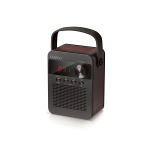 CARNEO F90 FM rádio, BT reproduktor, black/wood 8588007861890