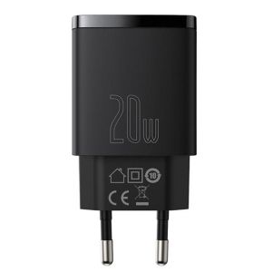 Baseus CCXJ-B01 Compact Quick Nabíjačka USB/USB-C 20W Black 6953156207233