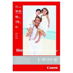 Canon Photo paper glossy, GP-501, fotopapír, lesklý, 0775B005, bílý, 10x15cm, 4x6", 210 g/m2, 10 ks, inkoustový