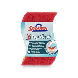 Houbička na nádobí viskózní Spontex Top Clean 2 kusy