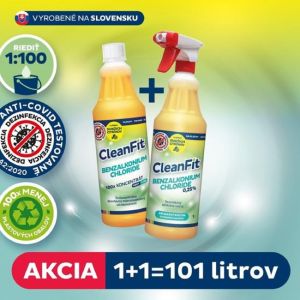 Cleanfit ultrakoncentrát - Benzalkonium Chloride dezinfekční 1+1=11 l