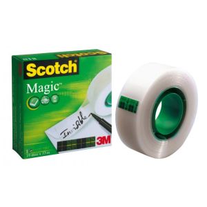 Lepicí páska Scotch Magic neviditelná popisovatelná 19 mm x 33 mv krabičce