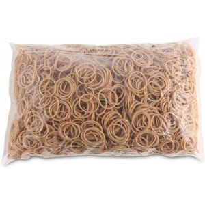 Gumičky Office Products 40mm 1kg přírodní barva