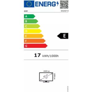 Acer/SA242YE/23,8"/IPS/FHD/100Hz/4ms/Black/2R UM.QS2EE.E01