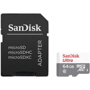 SanDisk Ultra/micro SDXC/64GB/UHS-I U1 / Class 10/+ Adaptér SDSQUNR-064G-GN3MA