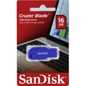 SanDisk Cruzer Blade/16GB/USB 2.0/USB-A/Modrá SDCZ50C-016G-B35BE