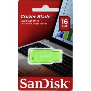 SanDisk Cruzer Blade/16GB/USB 2.0/USB-A/Zelená SDCZ50C-016G-B35GE