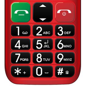 EVOLVEO EasyPhone ET, mobilný telefón pre seniorov s nabíjacím stojanom, červená EP-851-ETR