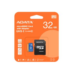 Adata/micro SDHC/32GB/UHS-I U1 / Class 10/+ Adaptér AUSDH32GUICL10A1-RA1