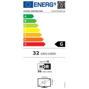 iiyama ProLite/XCB3494WQSN-B5/34"/VA/3440x1440/120Hz/0,4ms/Black/3R XCB3494WQSN-B5