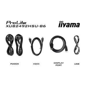 iiyama ProLite/XUB2492HSU-B6/23,8"/IPS/FHD/100Hz/0,4ms/Black/3R XUB2492HSU-B6