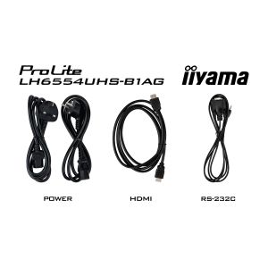 iiyama ProLite/LH6554UHS-B1AG/64,5"/IPS/4K UHD/60Hz/8ms/Black/3R LH6554UHS-B1AG