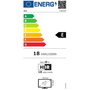 AOC/27B3HA2/27"/IPS/FHD/100Hz/1ms/Black/3R 27B3HA2