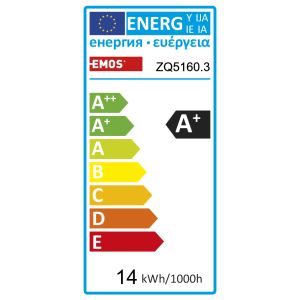 EMOS LED ŽIAROVKA CLASSIC A60 14W(100W) 1521lm E27 WW 3PC 1525733227