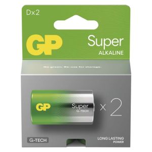 GP Alkalická batéria SUPER D (LR20) - 2ks 1013422200