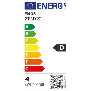 EMOS LED FLM CANDLE 3,4 W (40 W) 470lm E14 WW 1525731249