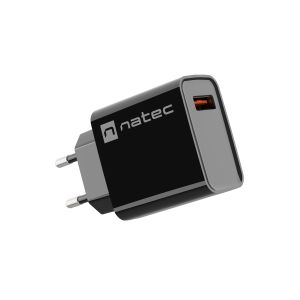 Univerzálna nabíjačka Natec RIBERA 18W 1X USB-A, čierna NUC-2058