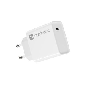 Univerzálna nabíjačka Natec RIBERA 20W 1X USB-C, biela NUC-2059