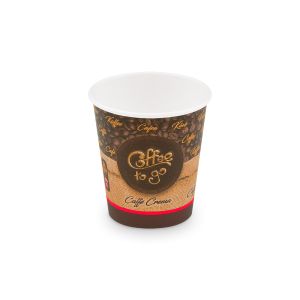 Papírový kelímek "Coffee to go" Ø73mm 200ml `S: 0,18L/7oz` [50 ks]