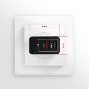 AXAGON ACU-QS24, QC & SMART nabíjačka do siete 24W, 2x USB-A port, QC3.0/AFC/FCP + 5V/1.2A ACU-QS24