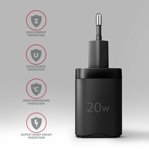 AXAGON ACU-PD20, nabíjačka do siete 20W, 1x port USB-C, PD3.0/PPS/QC4+/AFC/Apple, čierna ACU-PD20