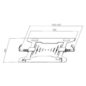 Držiak laptopu Brateck NBH-2 BRNBH2