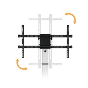 ALU pojazdný stojan Brateck FS44-46TW pre TV 37"-86" 50kg police BRFS4446TW