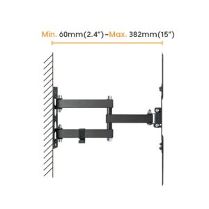 Výsuvný držiak Brateck LPA68-443 pre TV 23"-55" 30kg polohovateľný nástenný BRLPA68443