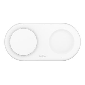 Belkin 2v1 Qi2 15W Magnetic Charging Pad, white WIZ021vfWH