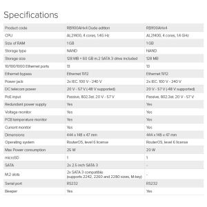 Mikrotik RouterBOARD RB1100x4, RB1100AHx4, 1GB RAM, 4x 1.4 GHz, RouterOS L6 RB1100AHX4