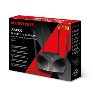 Mercusys MR80X AX3000 WiFi 6 Dual-Band router MR80X