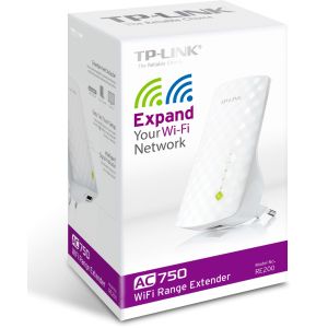 TP-Link RE200 AC750 Dual Band Wifi Range Extender/AP, 3 interné antény, 1x10/100 RJ45, power schedule RE200