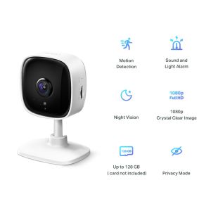 Tapo C100 FullHD 1080p Home Security Wi-Fi Camera, micro SD, dvojcestné audio, detekcia pohybu Tapo C100