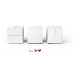 Tenda Nova MW6 (3-pack) WiFi AC1200 Mesh Gigabit systém, MU-MIMO, 6x GLAN/GWAN, SMART CZ aplikácie 75011853