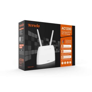 Tenda 4G07 Wi-Fi AC1200 4G LTE smerovač, 2x WAN/LAN, 1x miniSIM, IPv6, VPN, LTE Cat.4,4x anténa, CZ app 75011917