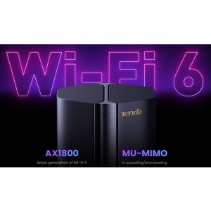 Tenda 5G03 Wi-Fi AX1800 5G NR/4G+ LTE router, 2x GWAN/GLAN, IPV6, VPN, Mesh, WPA3, NanoSIM, CZ App 75011954